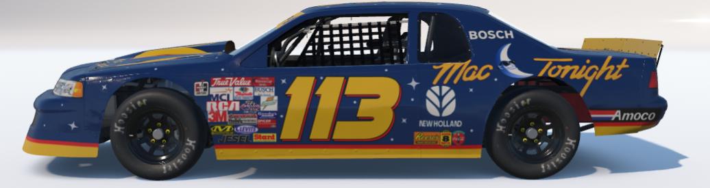 Preview of Bill Elliott Mac Tonight Thunderbird Sim Stamped by Walker McAnulty2