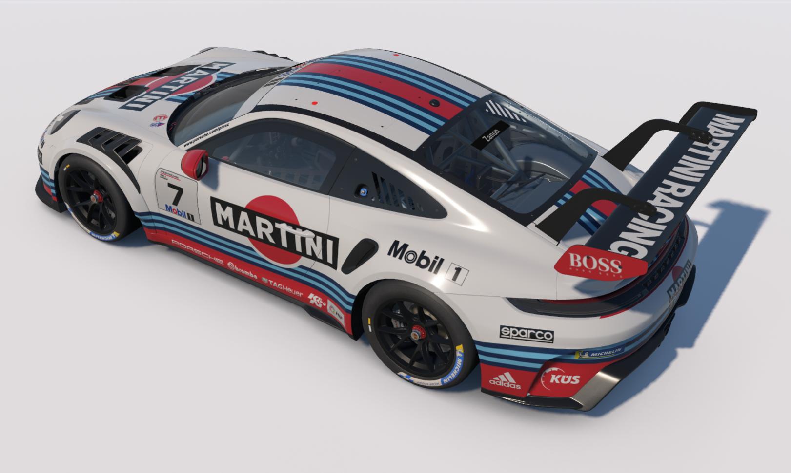 Preview of Porsche 911 Cup (992.2) - Martini Concept by Andrea Zanon