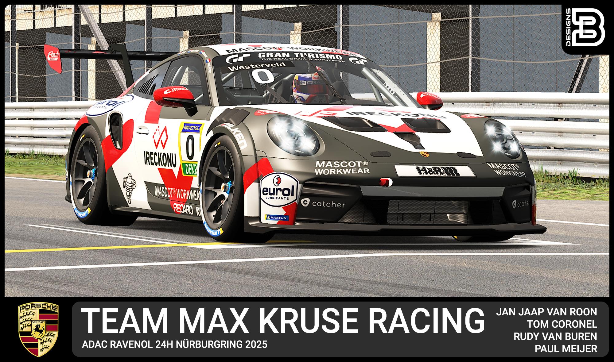 Preview of Team Max Kruse Racing - Porsche 911 Cup (992.2) Adac Ravenol 24h Nürburgring 2025 by Bryan Westerveld