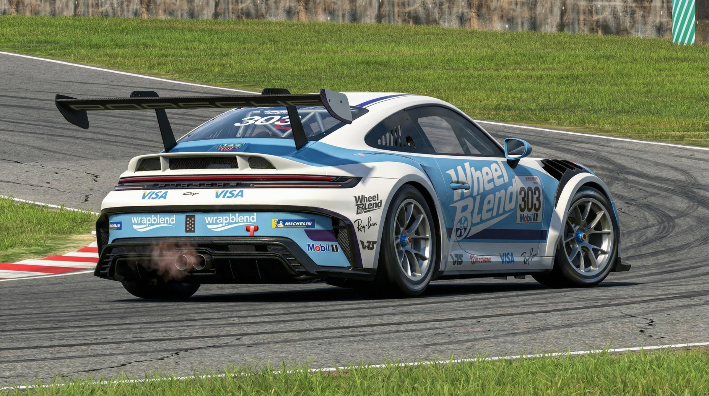 Preview of Bright Blue Tag Heuer and WheelBlend.com Livery by Nathaniel Redmon