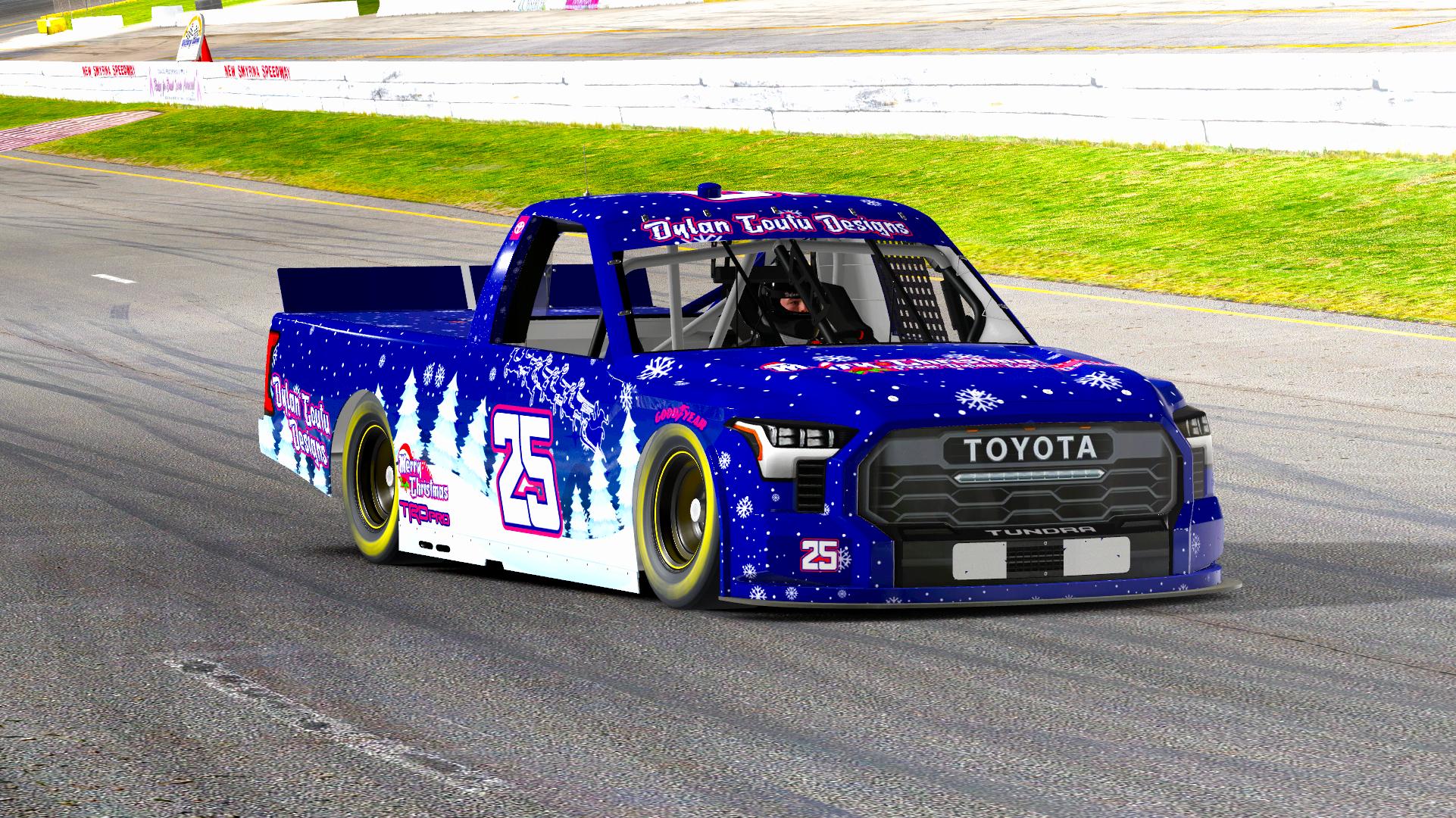 Preview of #25 Dylan Coutu Designs Christmas Themed NASCAR Toyota Truck by Dylan Coutu