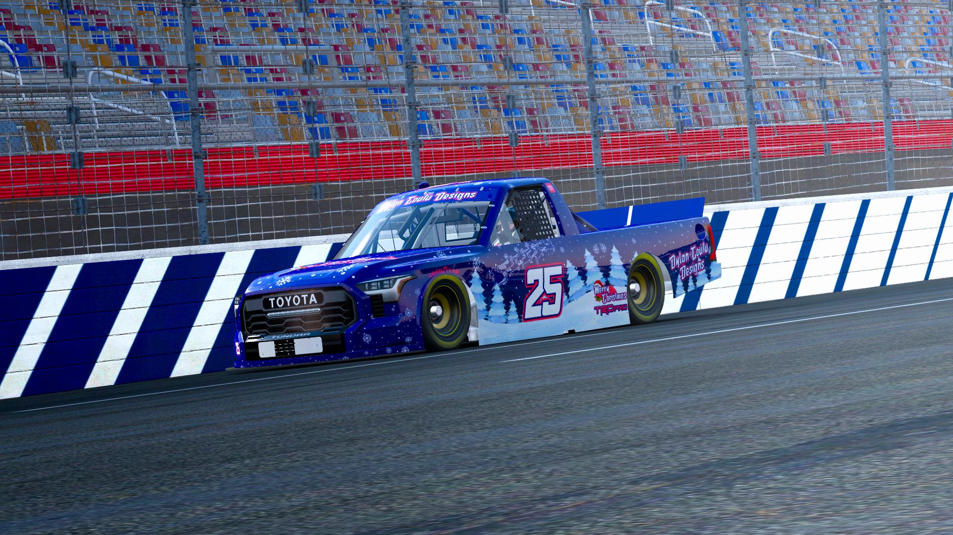 Preview of #25 Dylan Coutu Designs Christmas Themed NASCAR Toyota Truck by Dylan Coutu