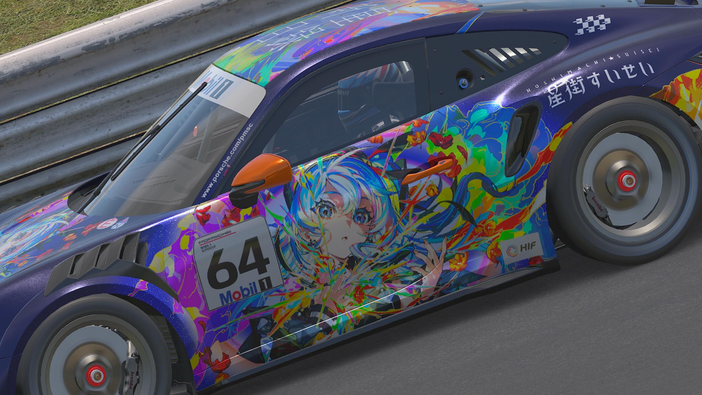 Preview of hololive - Hoshimachi Suisei (Porsche 992.2 Cup) [Anime/Vtuber/Itasha]  by Mitchell Hooi