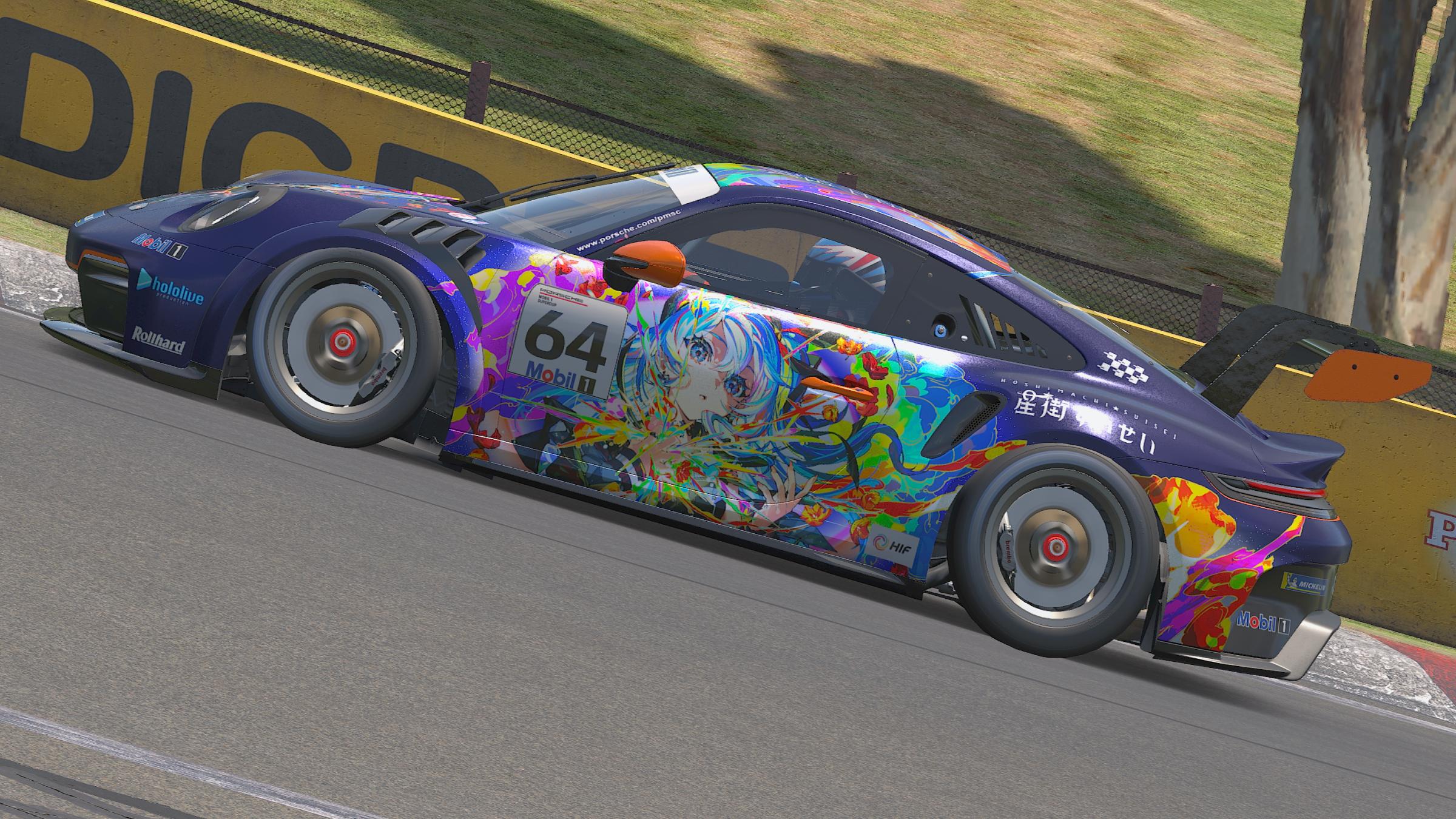 Preview of hololive - Hoshimachi Suisei (Porsche 992.2 Cup) [Anime/Vtuber/Itasha]  by Mitchell Hooi