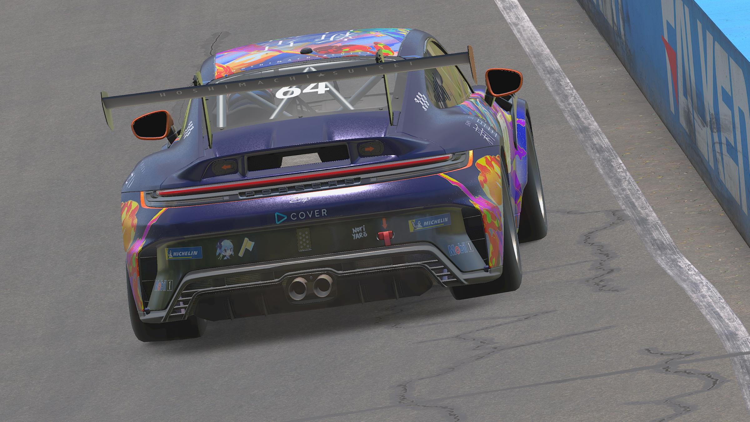 Preview of hololive - Hoshimachi Suisei (Porsche 992.2 Cup) [Anime/Vtuber/Itasha]  by Mitchell Hooi