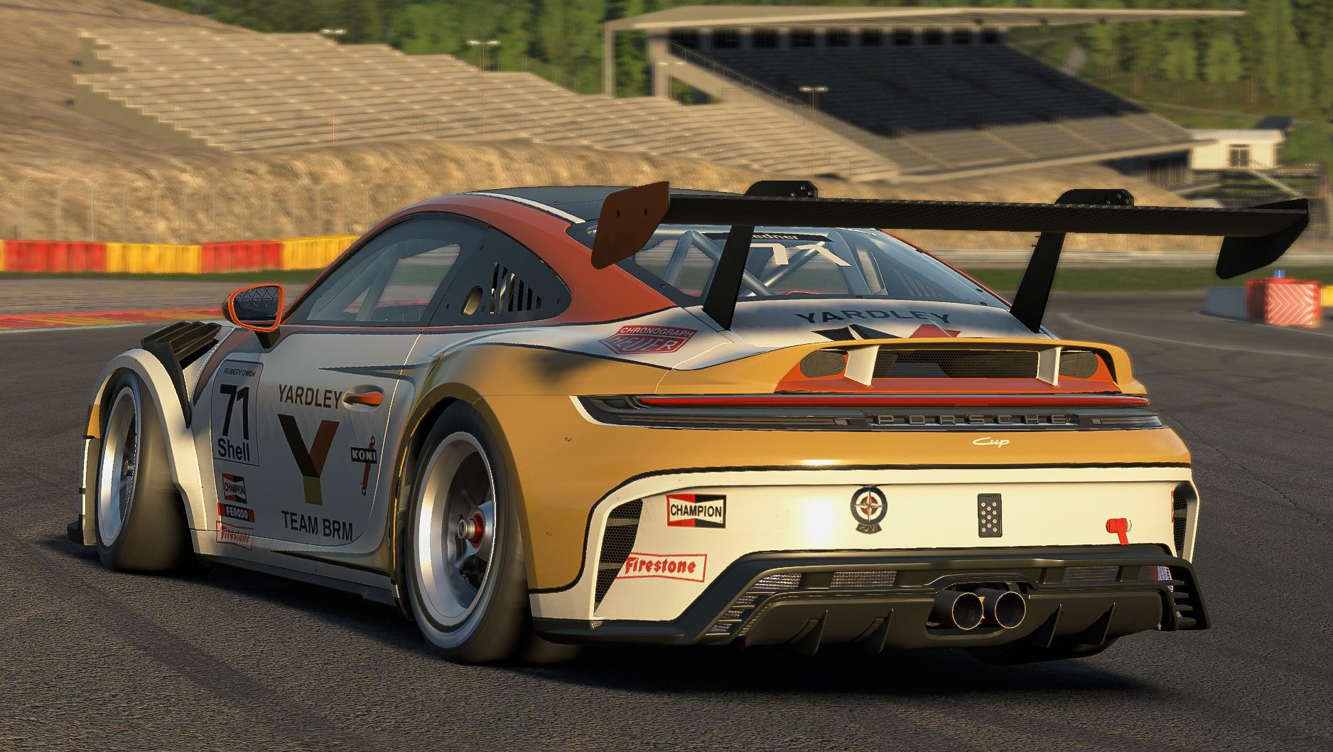 Preview of Porsche 992 2 Cup Yardley BRM by Mike Riedner