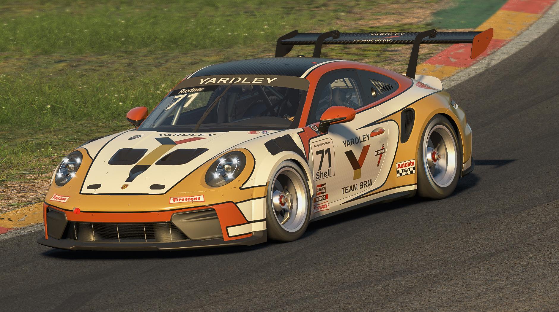 Preview of Porsche 992 2 Cup Yardley BRM by Mike Riedner