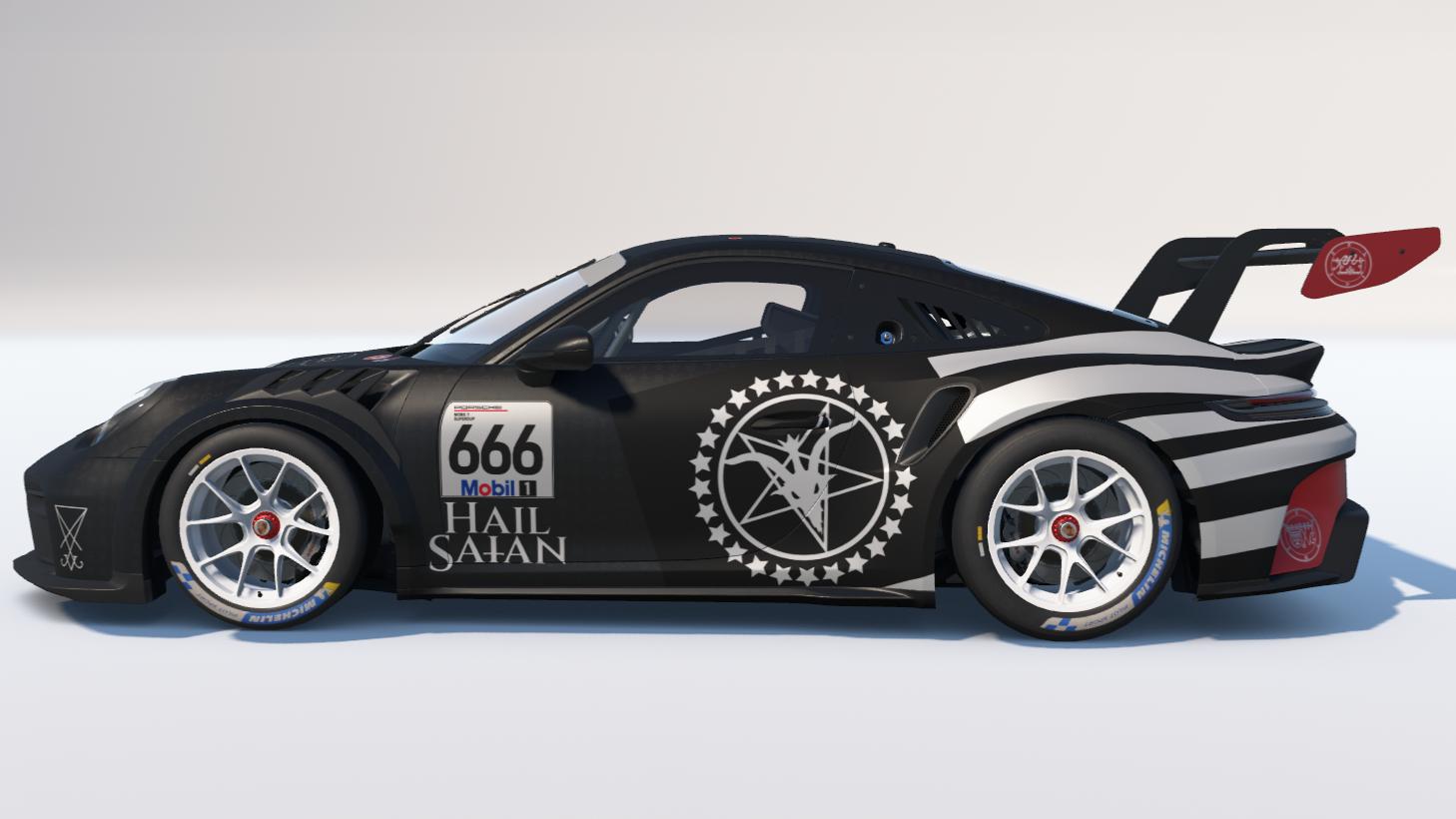 Preview of "HAIL SAtAN" Porsche 911 Cup (992.2) by Carson C.