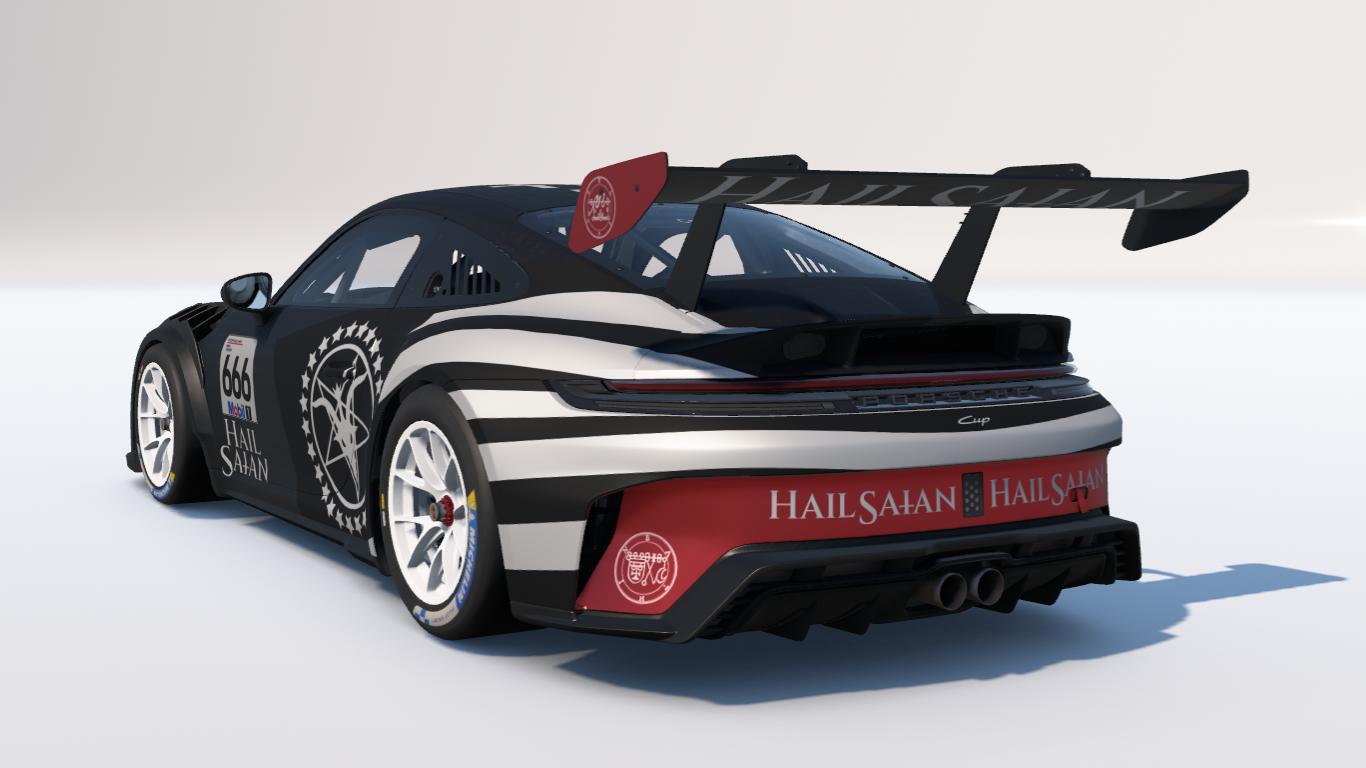 Preview of "HAIL SAtAN" Porsche 911 Cup (992.2) by Carson C.