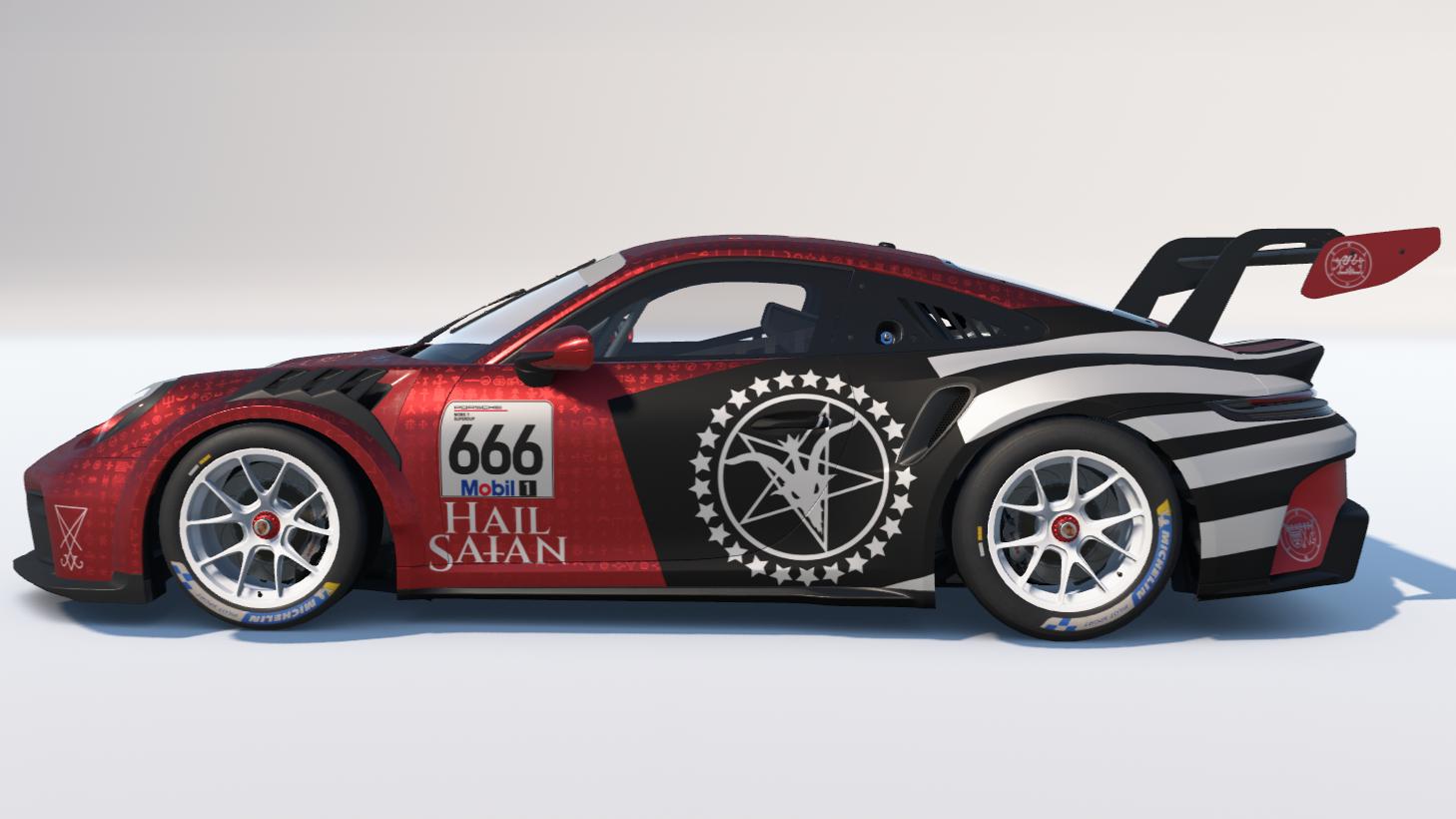 Preview of "HAIL SAtAN" RD Porsche 911 Cup (992.2) by Carson C.