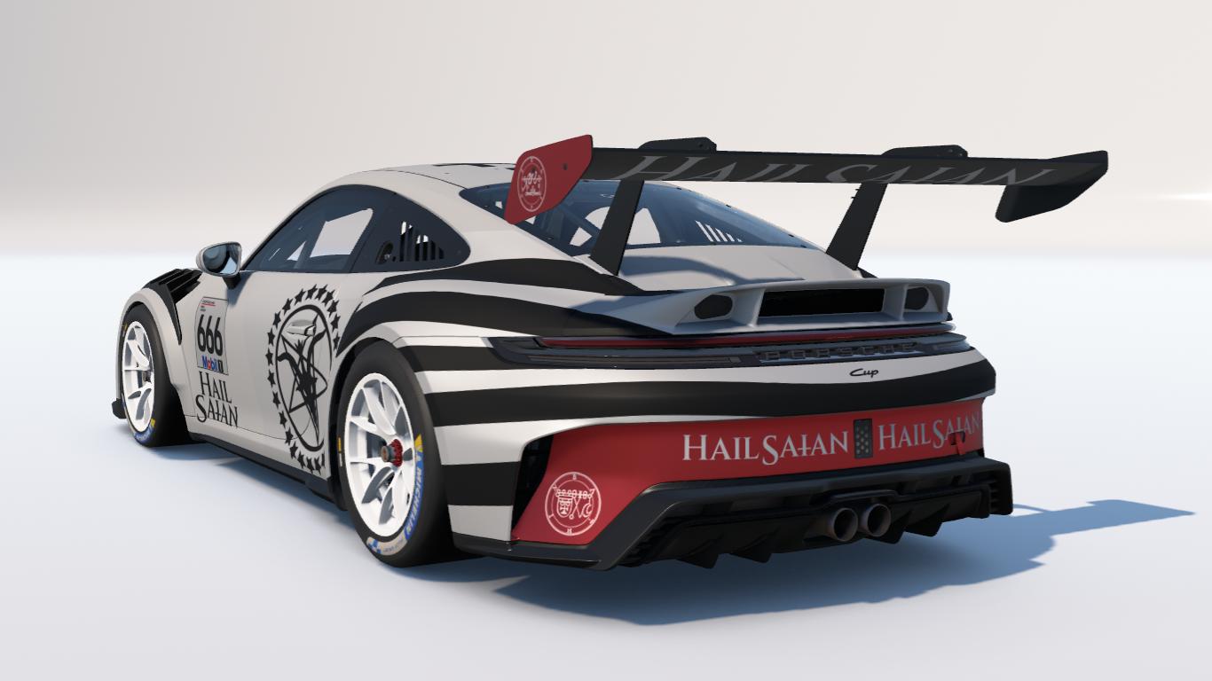 Preview of "HAIL SAtAN" WD Porsche 911 Cup (992.2) by Carson C.
