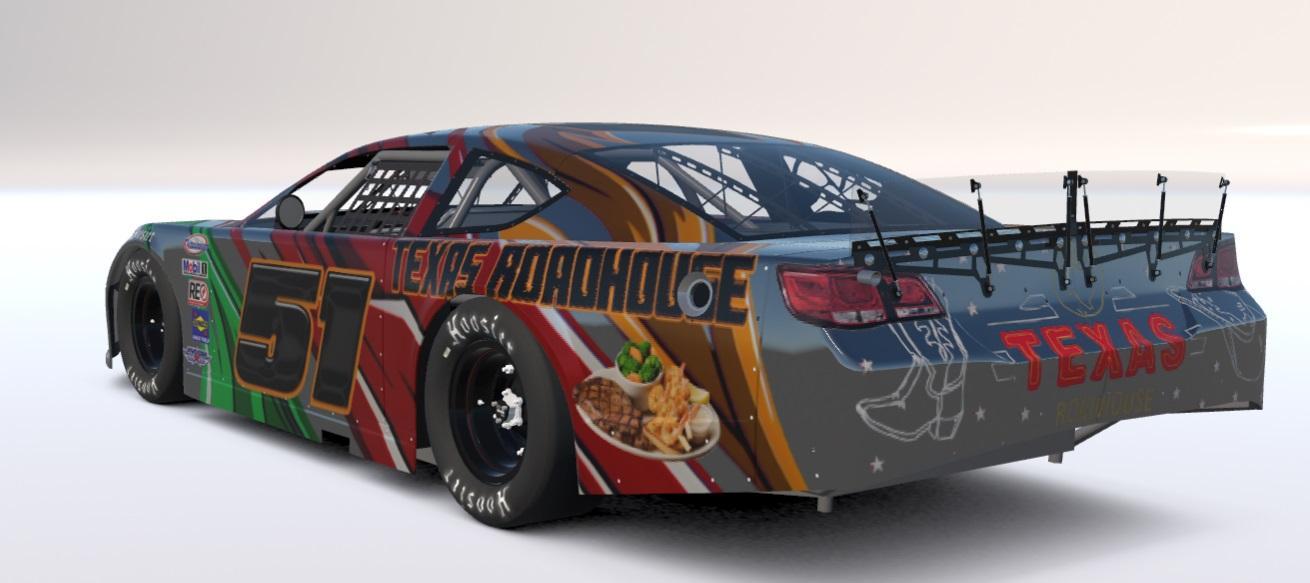 Preview of Texas Roadhouse Chromatic Super Late Model by Billy Kuyoth