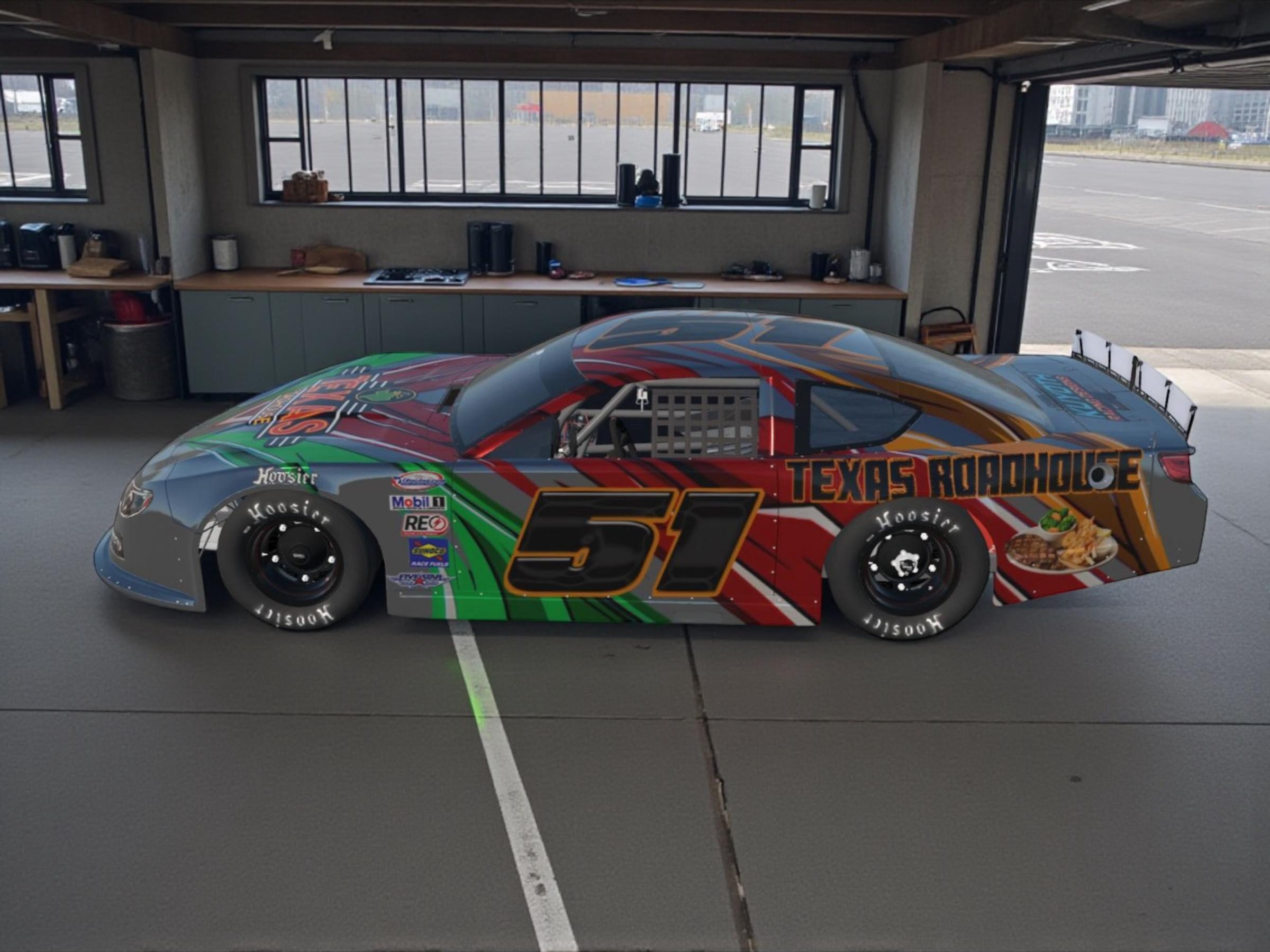 Preview of Texas Roadhouse Chromatic Super Late Model by Billy Kuyoth