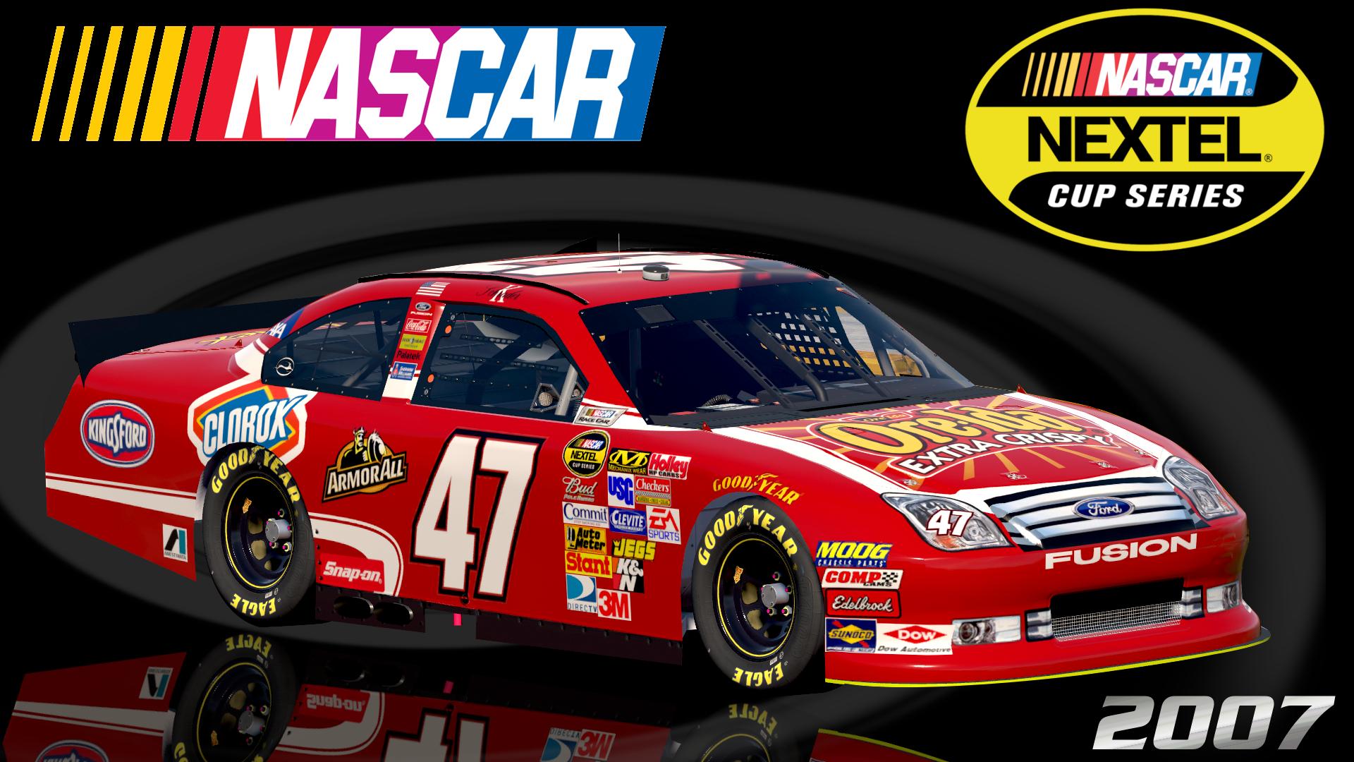 Preview of (Fictional) #47 Ken Schrader 2007 Ore Ida Clorox Ford Fusion COT Sim Stamped Number by Christian Budd