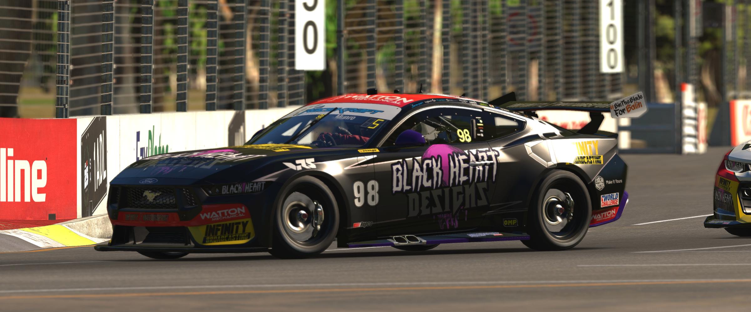 Preview of #98 Infinity Motorsport Black Heart Designs Gen 3 Mustang by Hamish Munro