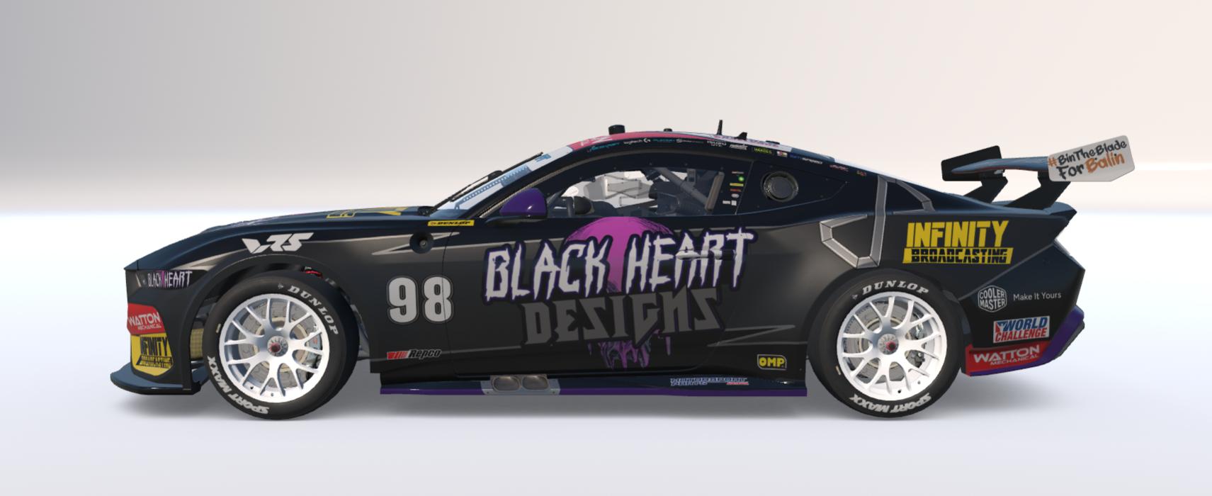 Preview of #98 Infinity Motorsport Black Heart Designs Gen 3 Mustang by Hamish Munro