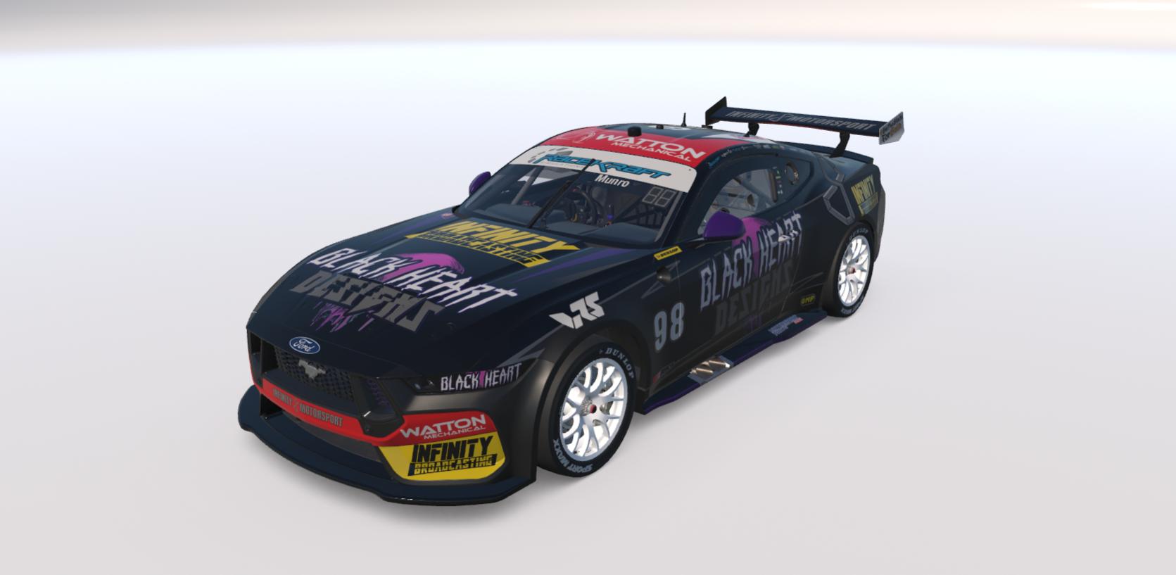 Preview of #98 Infinity Motorsport Black Heart Designs Gen 3 Mustang by Hamish Munro