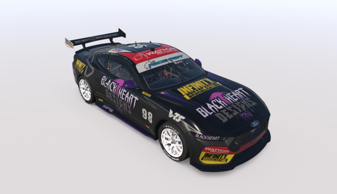 Preview of #98 Infinity Motorsport Black Heart Designs Gen 3 Mustang by Hamish Munro