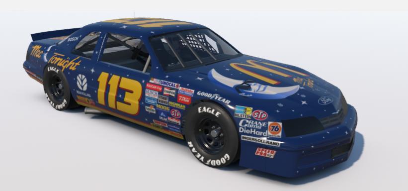 Preview of Bill Elliott Mac Tonight Thunderbird - Sim Stamped by Walker McAnulty2