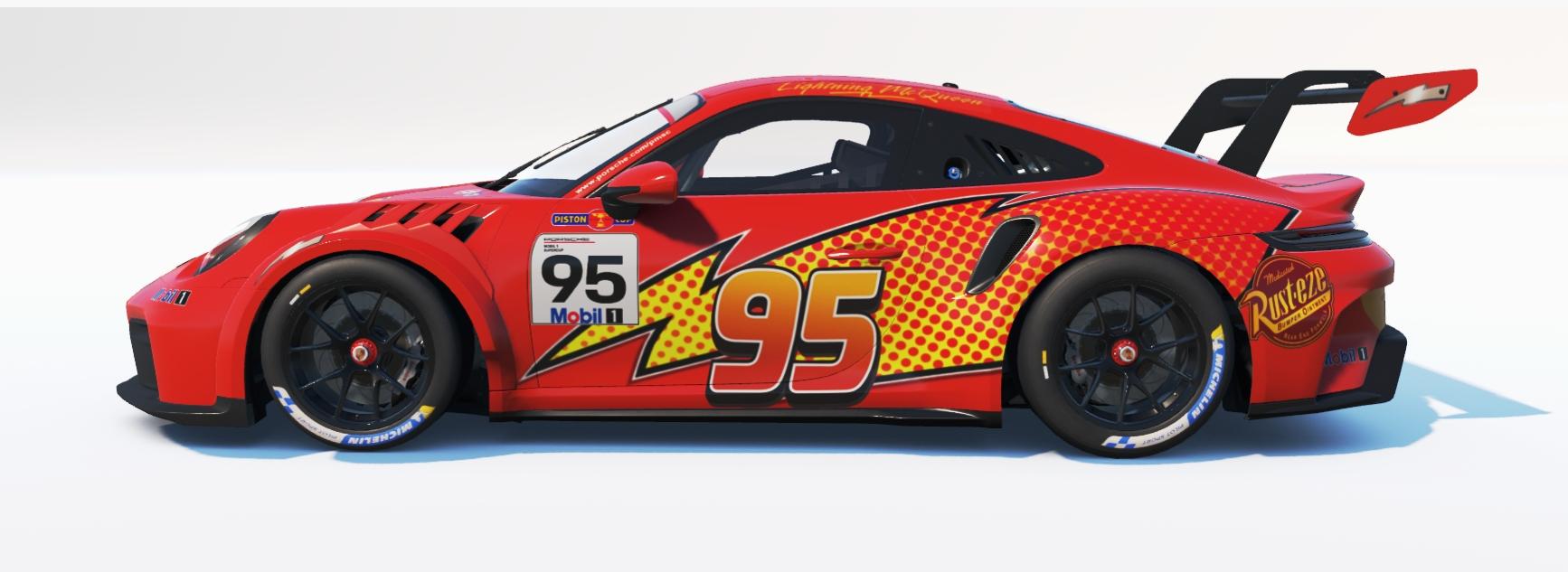 Preview of Porsche 992 2 Cup Lightning McQueen by Don Craig