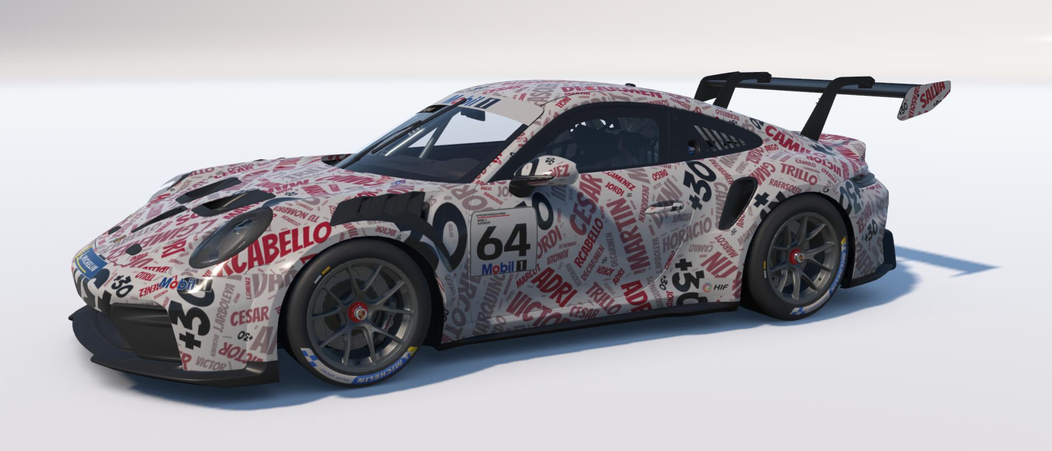 Preview of Porsche 992.2 Cup md30 nube nombres blanco by Jesús Arboleya