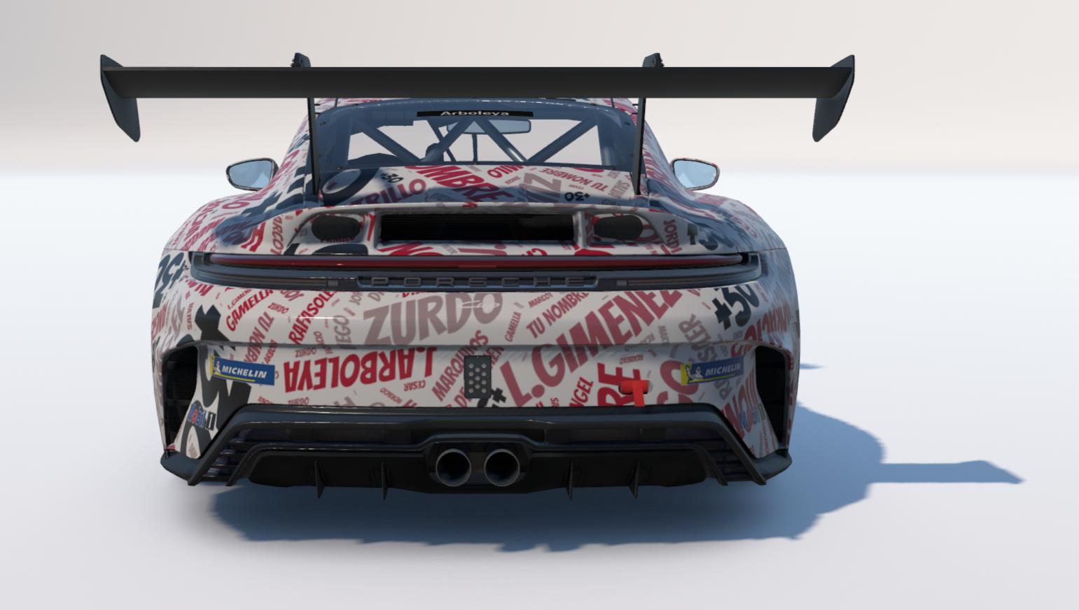 Preview of Porsche 992.2 Cup md30 nube nombres blanco by Jesús Arboleya