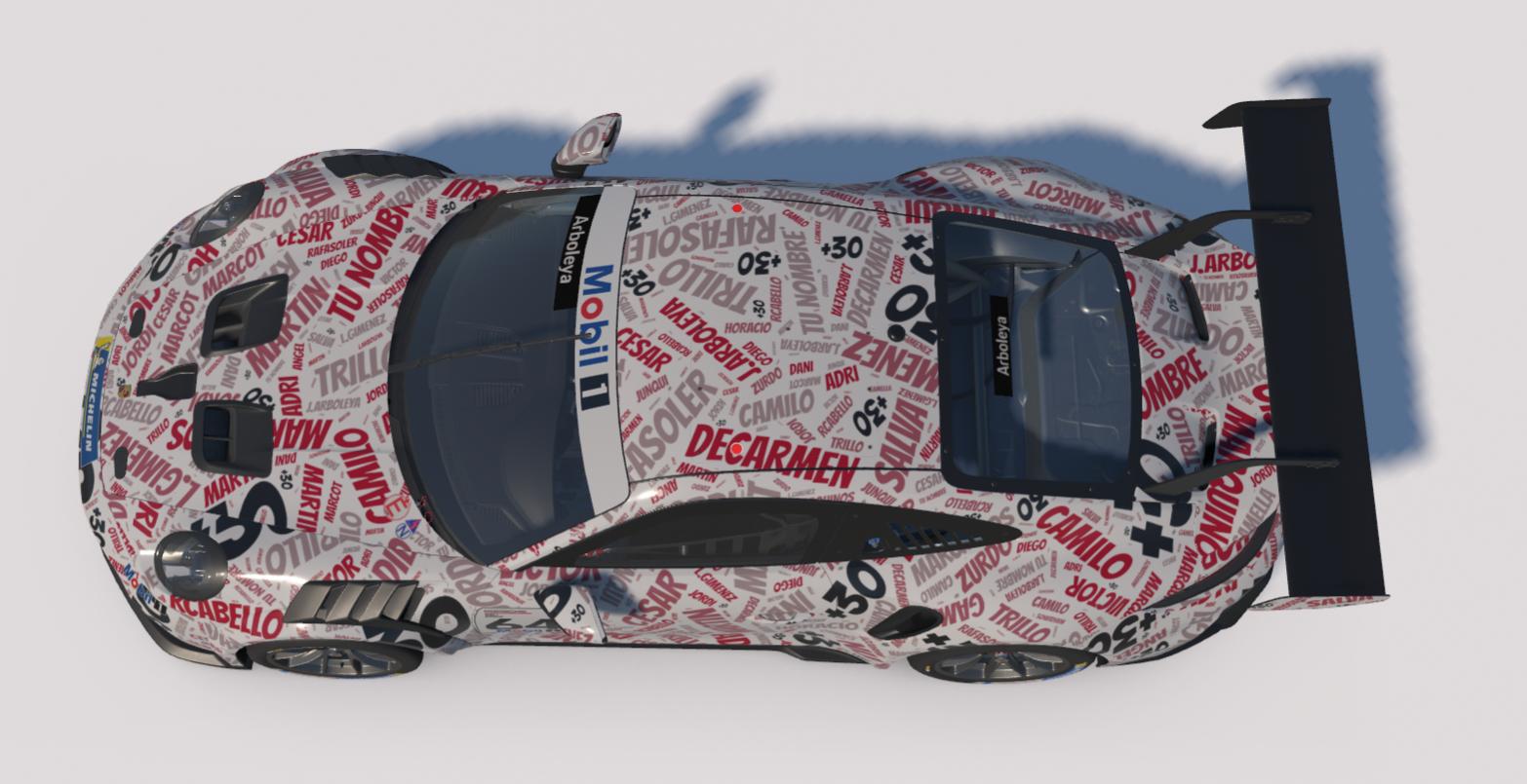 Preview of Porsche 992.2 Cup md30 nube nombres blanco by Jesús Arboleya
