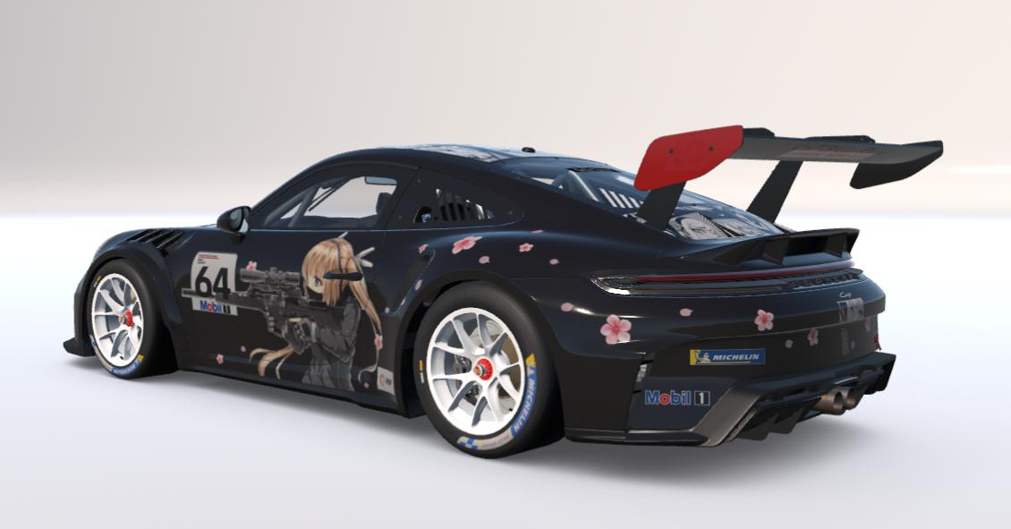 Preview of Anime Girl Itasha Gold Snipe Porsche 911 Cup (992.2) by Christian Ortiz Torres