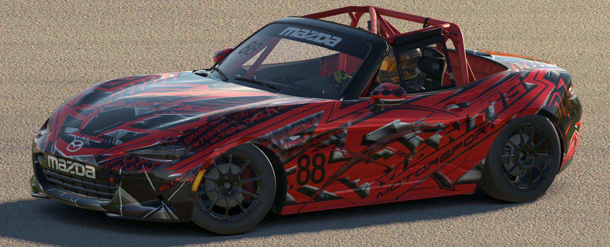 Preview of MAZDA MX5 FIRE RED CARBON by Kirk S.