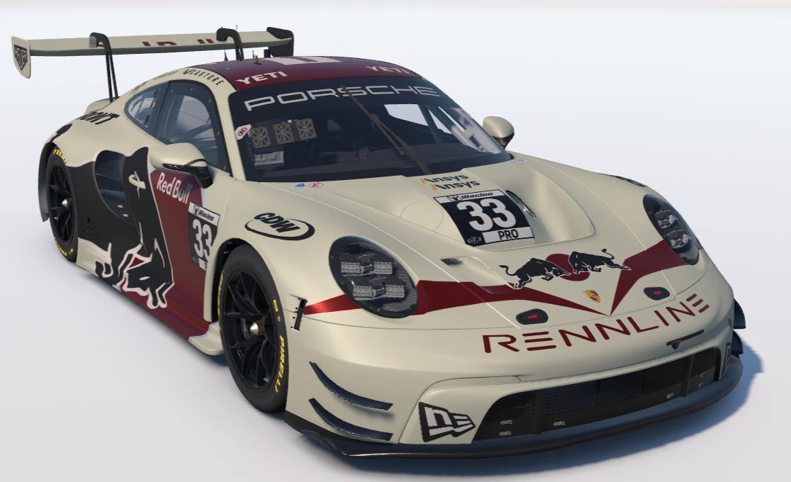 Preview of Cream/Wine Red Bull Fantasy Porsche 911 GT3 R(992) by Ronald Lawson2
