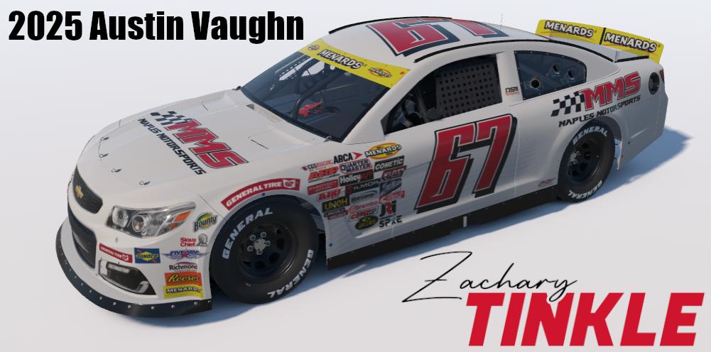 Preview of 2025 Austin Vaughn #67 Maples Motorsports by Zachary Tinkle