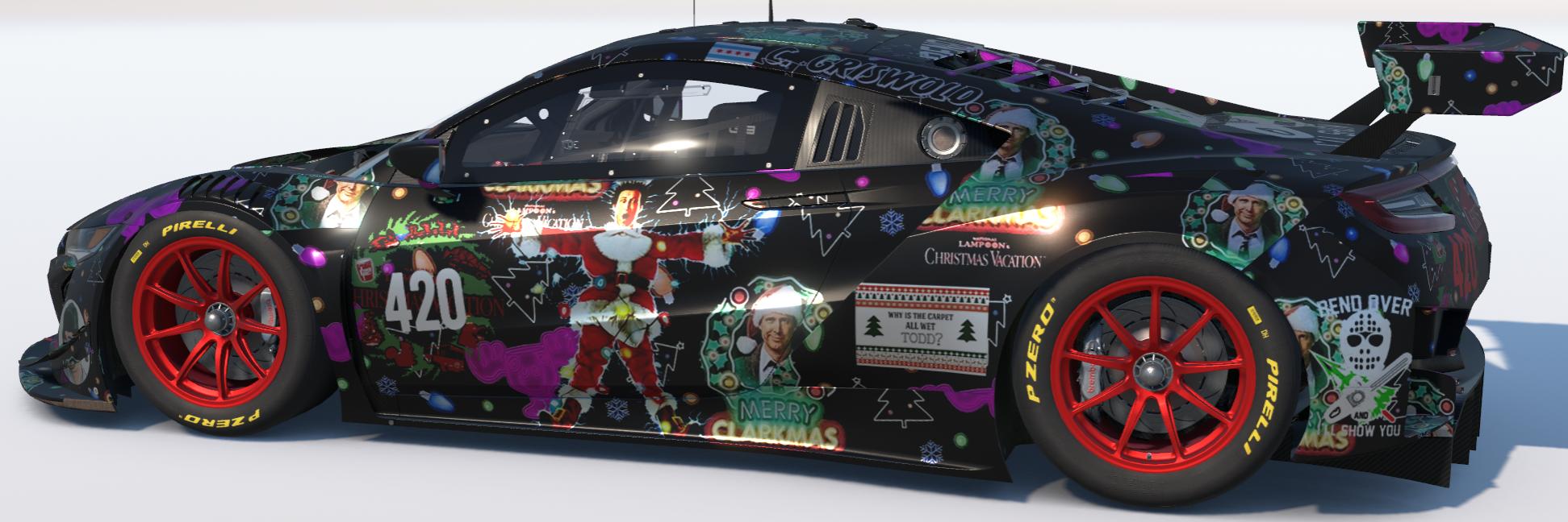 Preview of Christmas Vacation Acura NSX EVO22 GT3  by Todd Schwarz