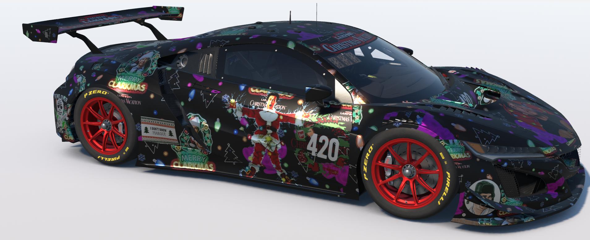Preview of Christmas Vacation Acura NSX EVO22 GT3  by Todd Schwarz