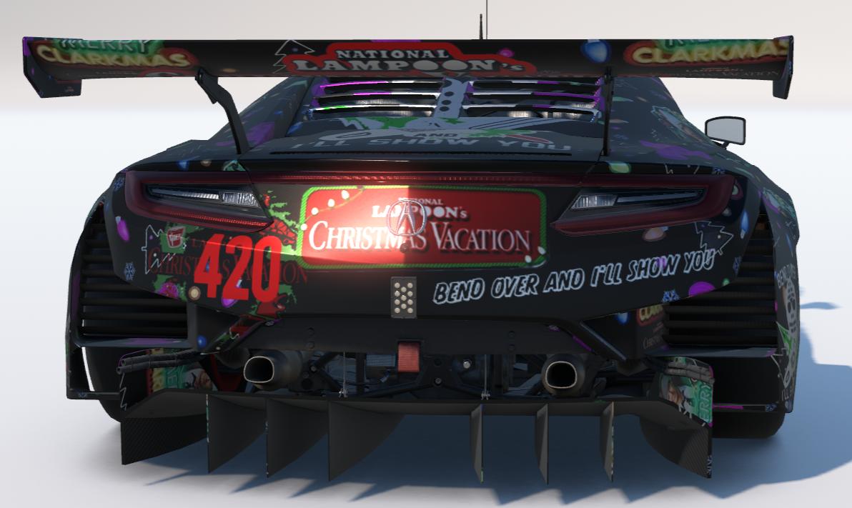 Preview of Christmas Vacation Acura NSX EVO22 GT3  by Todd Schwarz