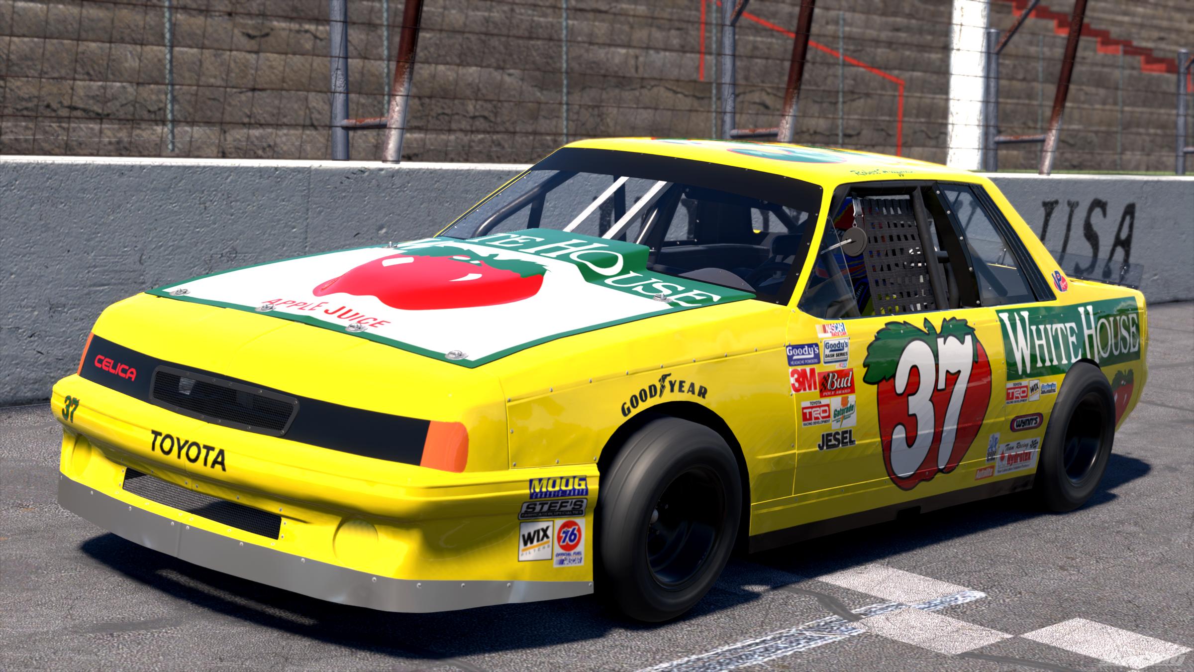Preview of Robert Huffman / White House Apple Juice Toyota Celica - Stamped by Vincent Giacalone
