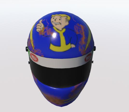 Preview of PIERCE FALLOUT HELMET by Byron Morris