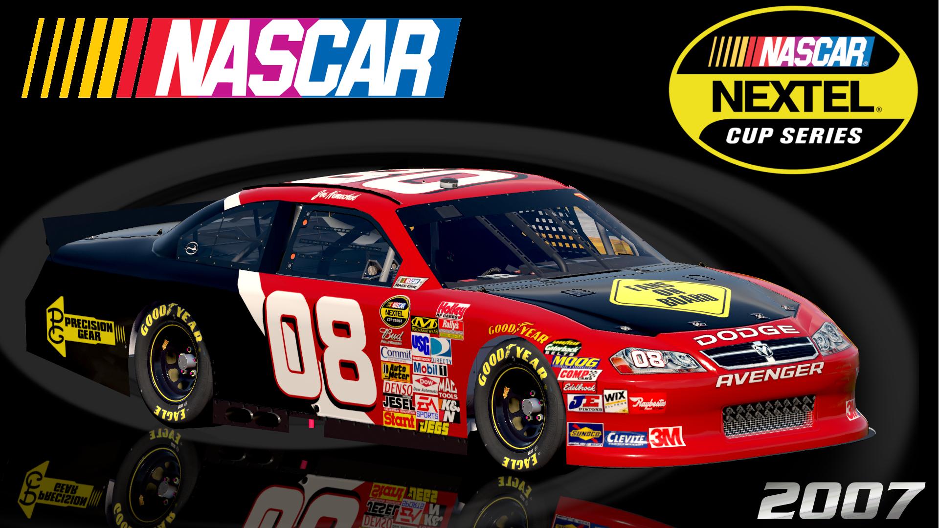Preview of (Fictional) #08 Joe Nemechek 2007 Fans on Board Dodge Avenger COT by Christian Budd
