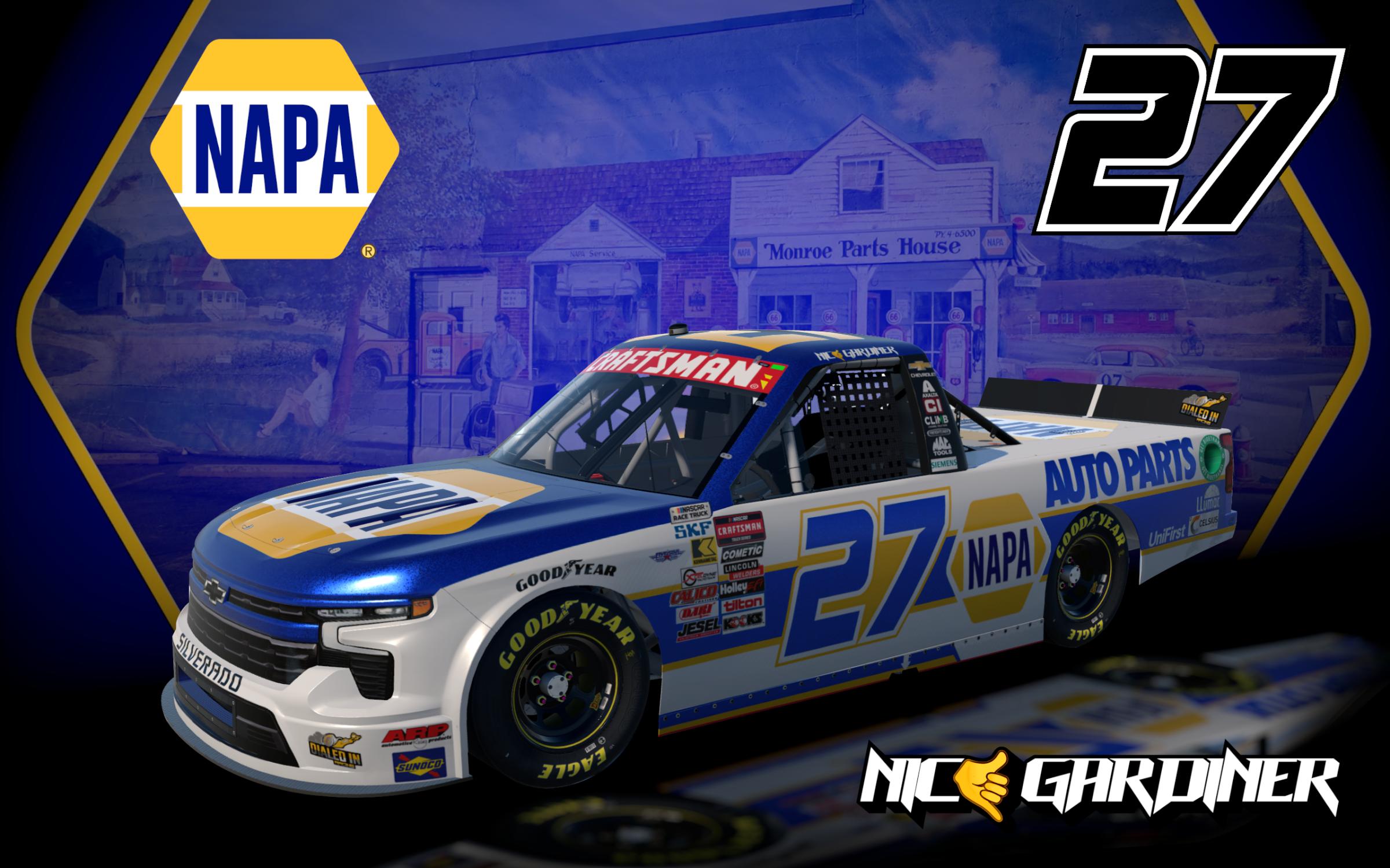 Preview of Nick Gardiner 2026 NAPA Chevrolet Silverado by Nathaniel O.