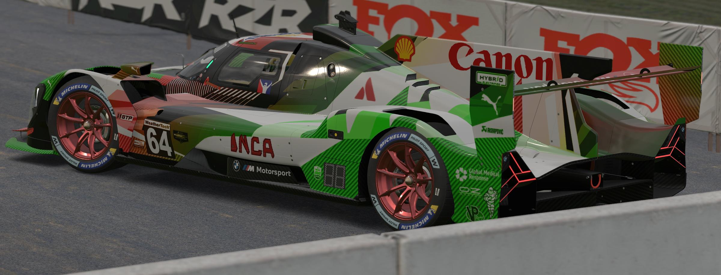 BMW LMDH - INCA Mexican Salsa by Felipe F Ramos - Trading Paints