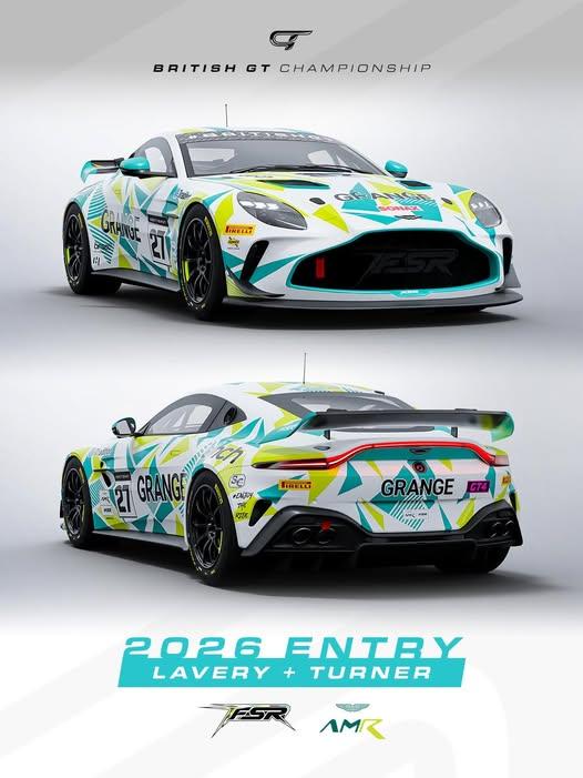 Preview of Grange Racing by FSR Aston Martin Vantage GT4 for the 2026 British GT4 by Keith Archer