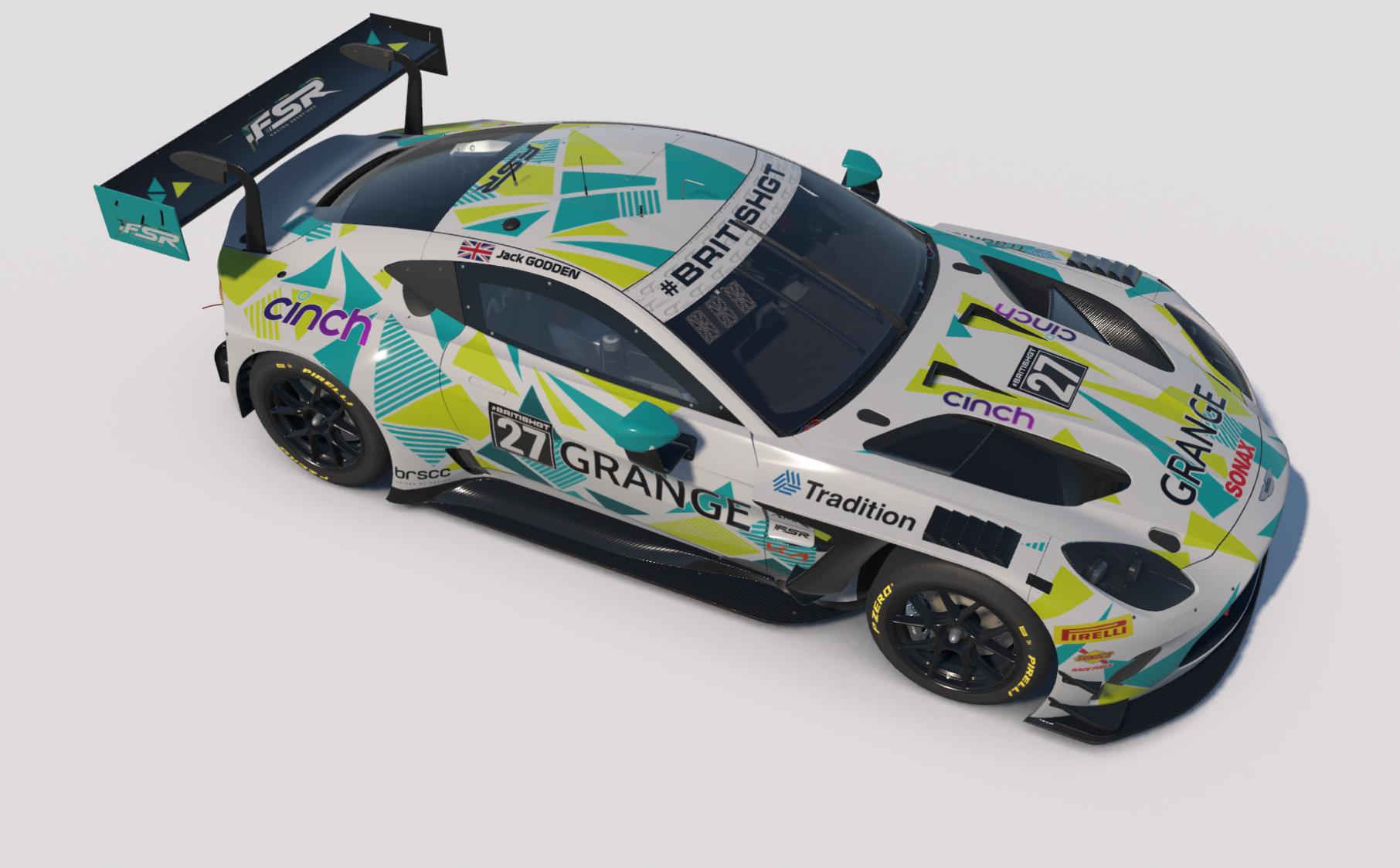 Preview of Grange Racing by FSR Aston Martin Vantage GT4 for the 2026 British GT4 by Keith Archer
