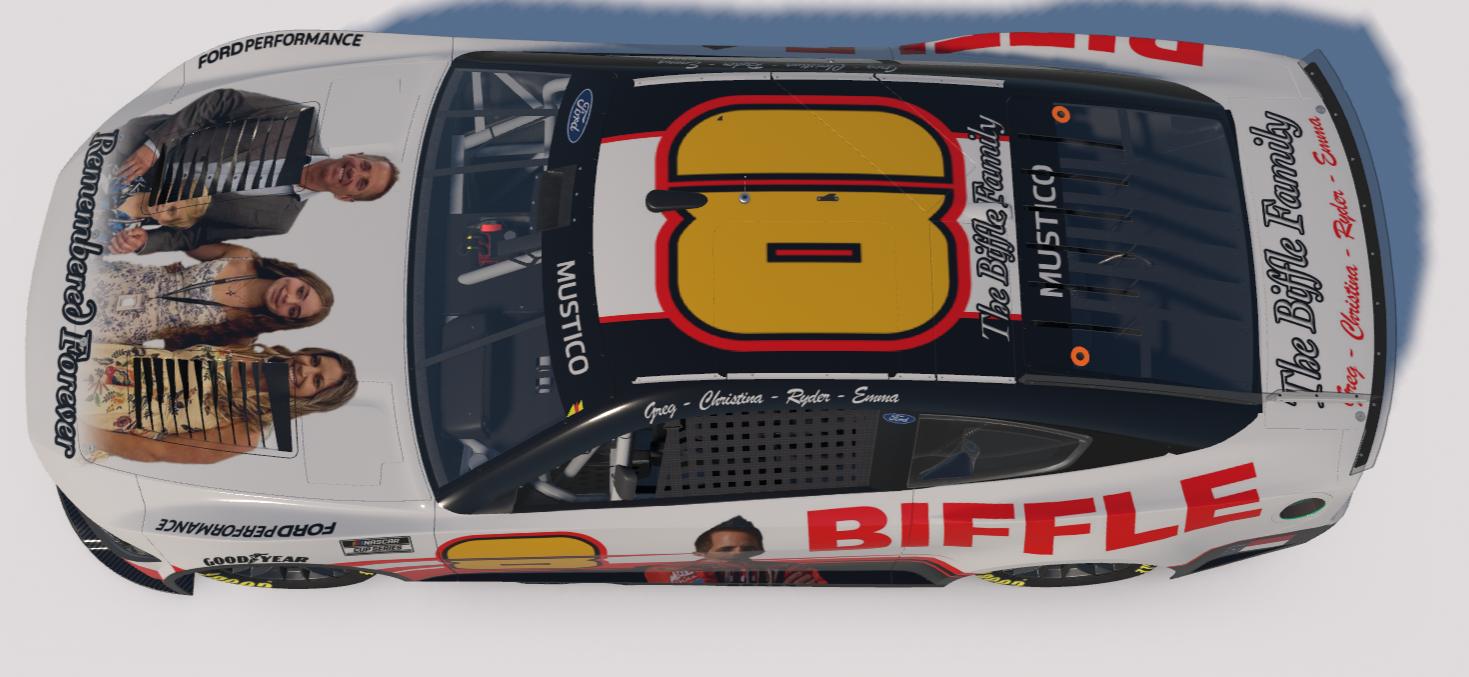 Preview of Biffle Memorial Mustang (Sim Stamped Number) by Daniel Mustico