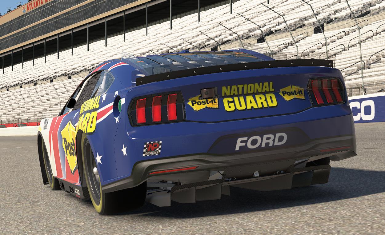 Preview of Greg Biffle Post-It National Guard Retro Refresh Tribute by Nick Passmore
