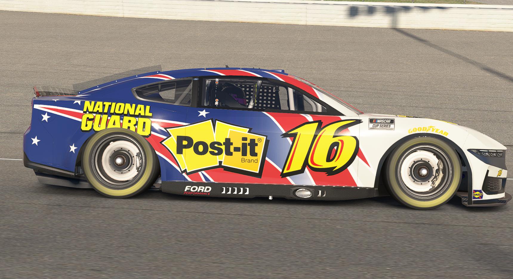 Preview of Greg Biffle Post-It National Guard Retro Refresh #16 Tribute by Nick Passmore