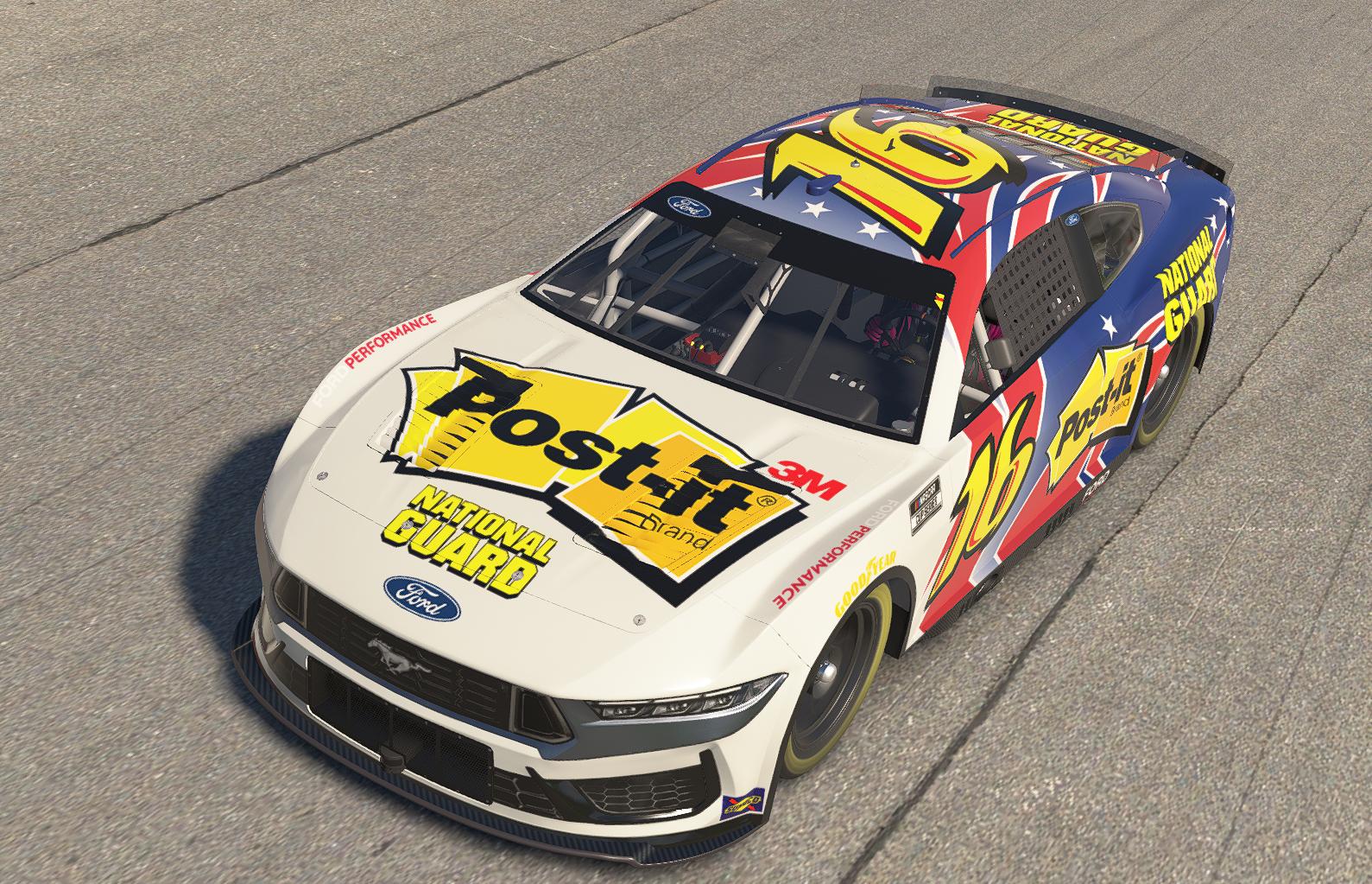 Preview of Greg Biffle Post-It National Guard Retro Refresh #16 Tribute by Nick Passmore