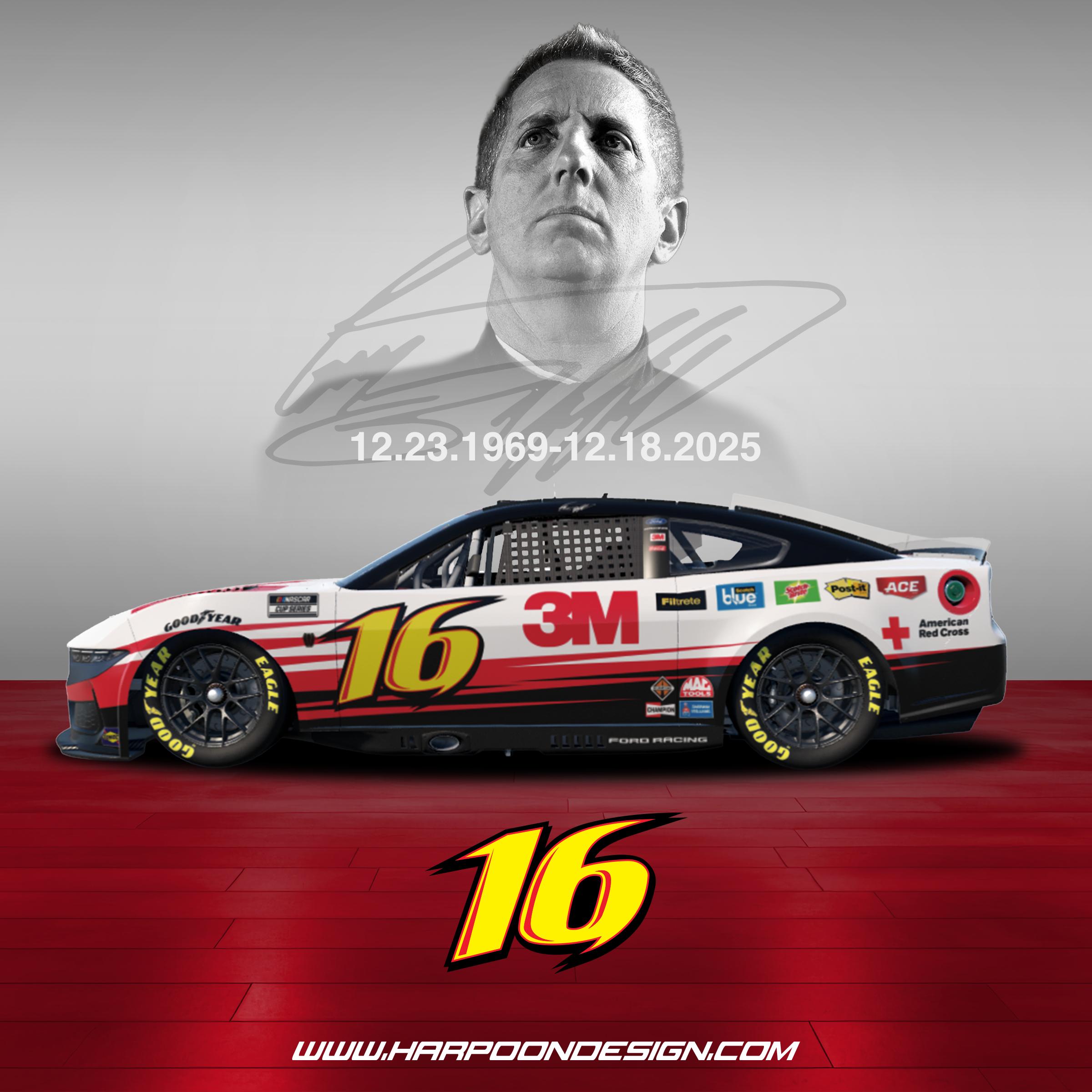 Preview of 2026 Greg Biffle 3M Ford Mustang Next Gen Tribute by Brantley Roden