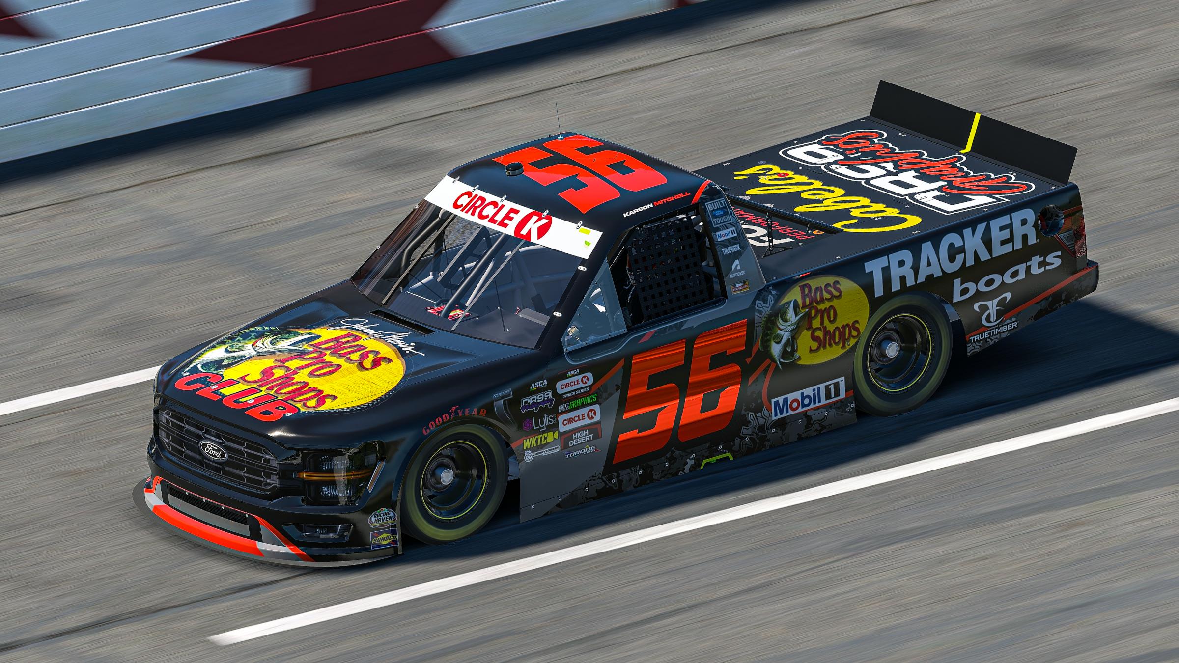 Preview of #56 Karson Mitchell Bass Pro Shop F150 ASCA Truck by Diego Roldan