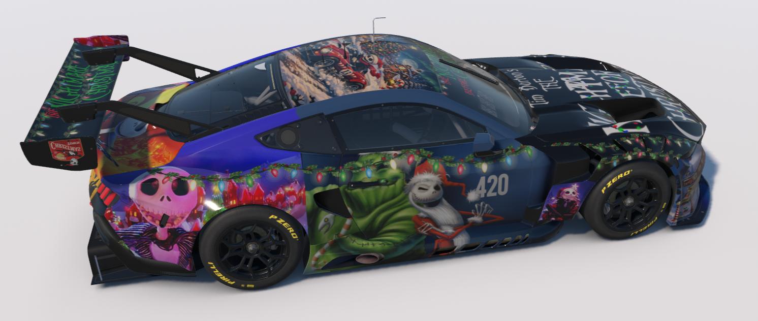 Preview of nightmare before christmas Ford Mustang GT3 by Todd Schwarz