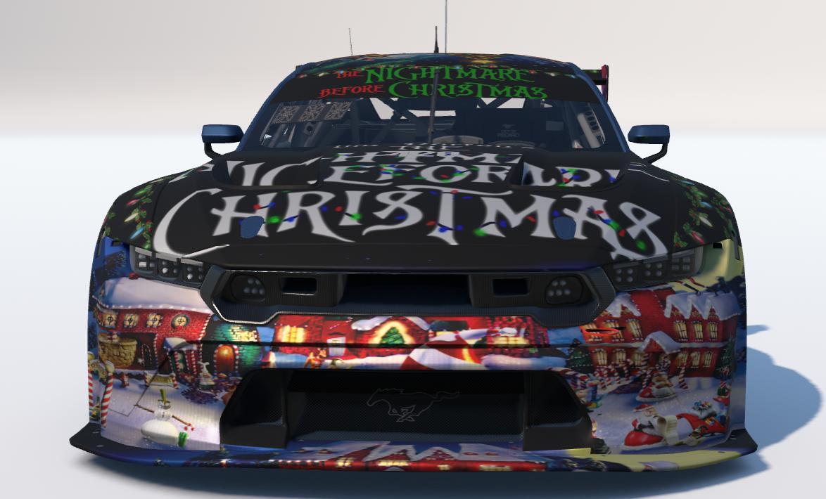 Preview of nightmare before christmas Ford Mustang GT3 by Todd Schwarz