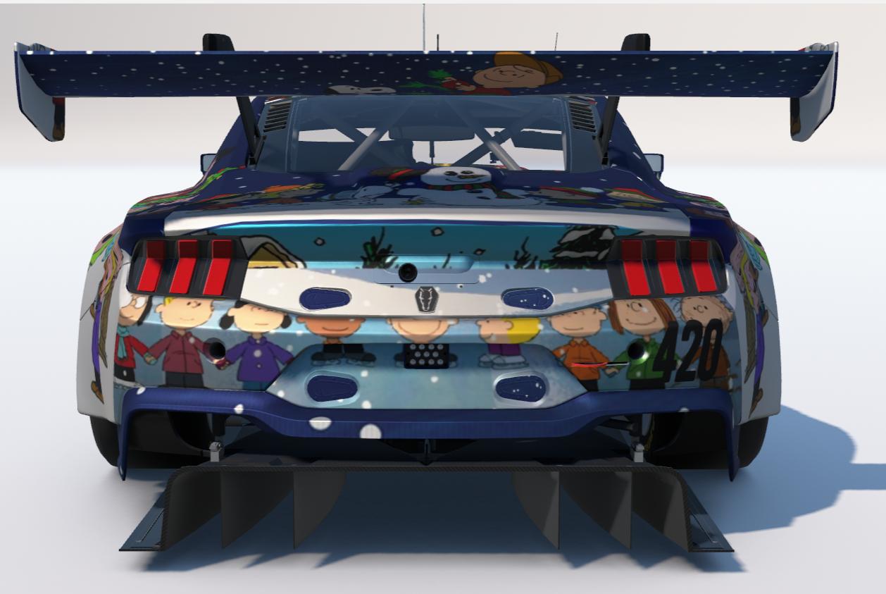 Preview of Charlie Brown Christmas Ford Mustang GT3  by Todd Schwarz